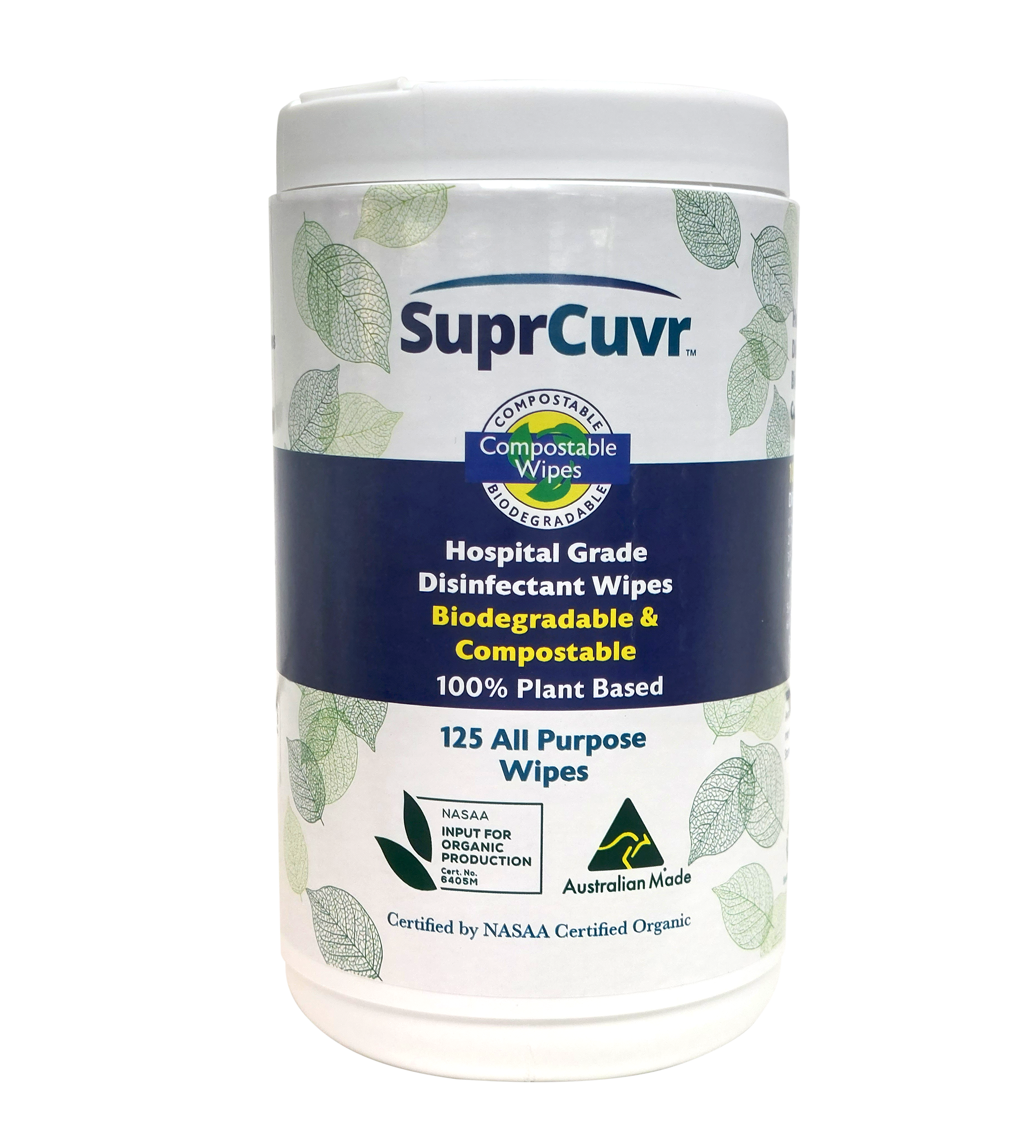 Hospital Grade Universal Compostable Wipes