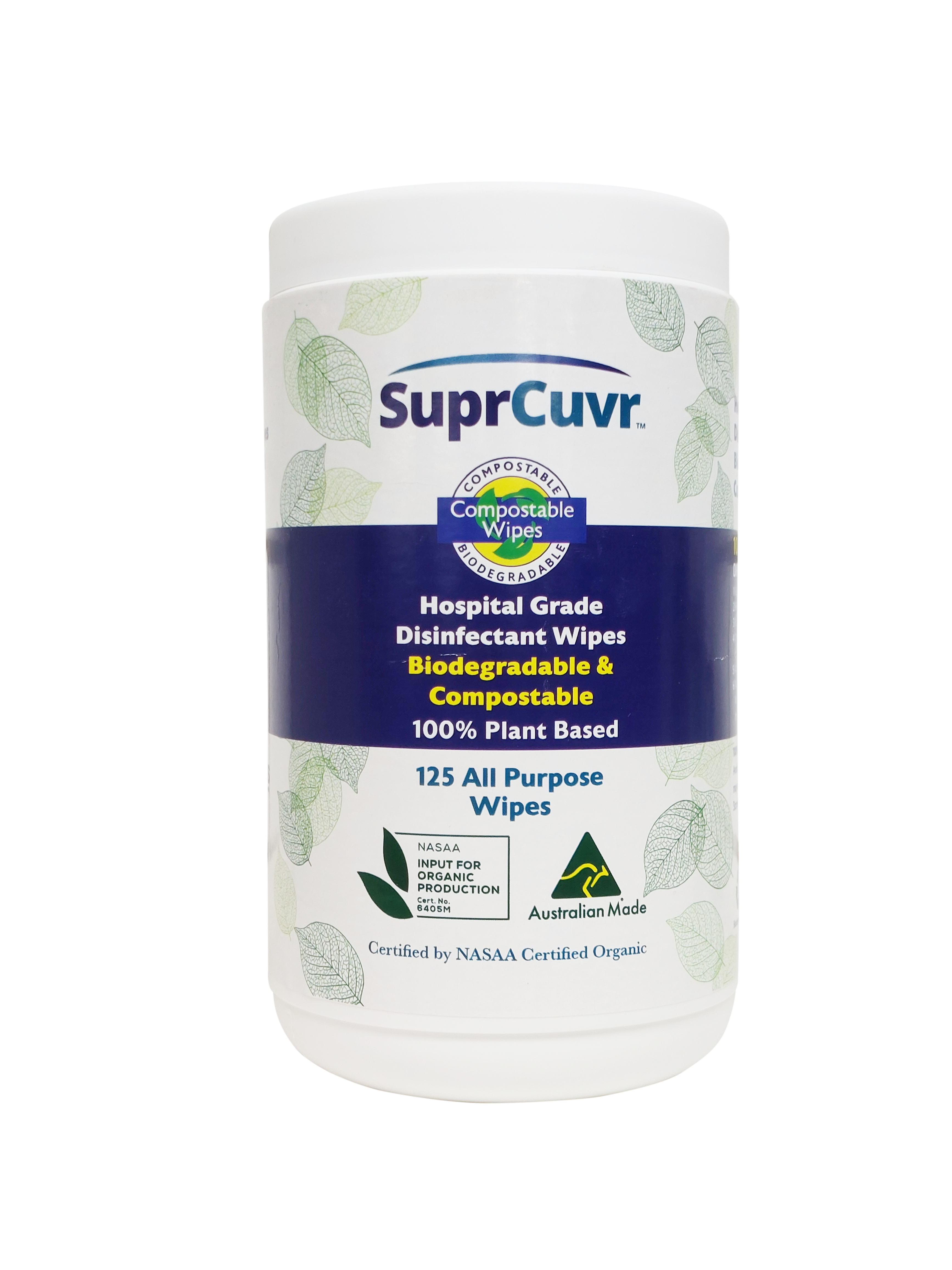 Hospital Grade Universal Compostable Wipes