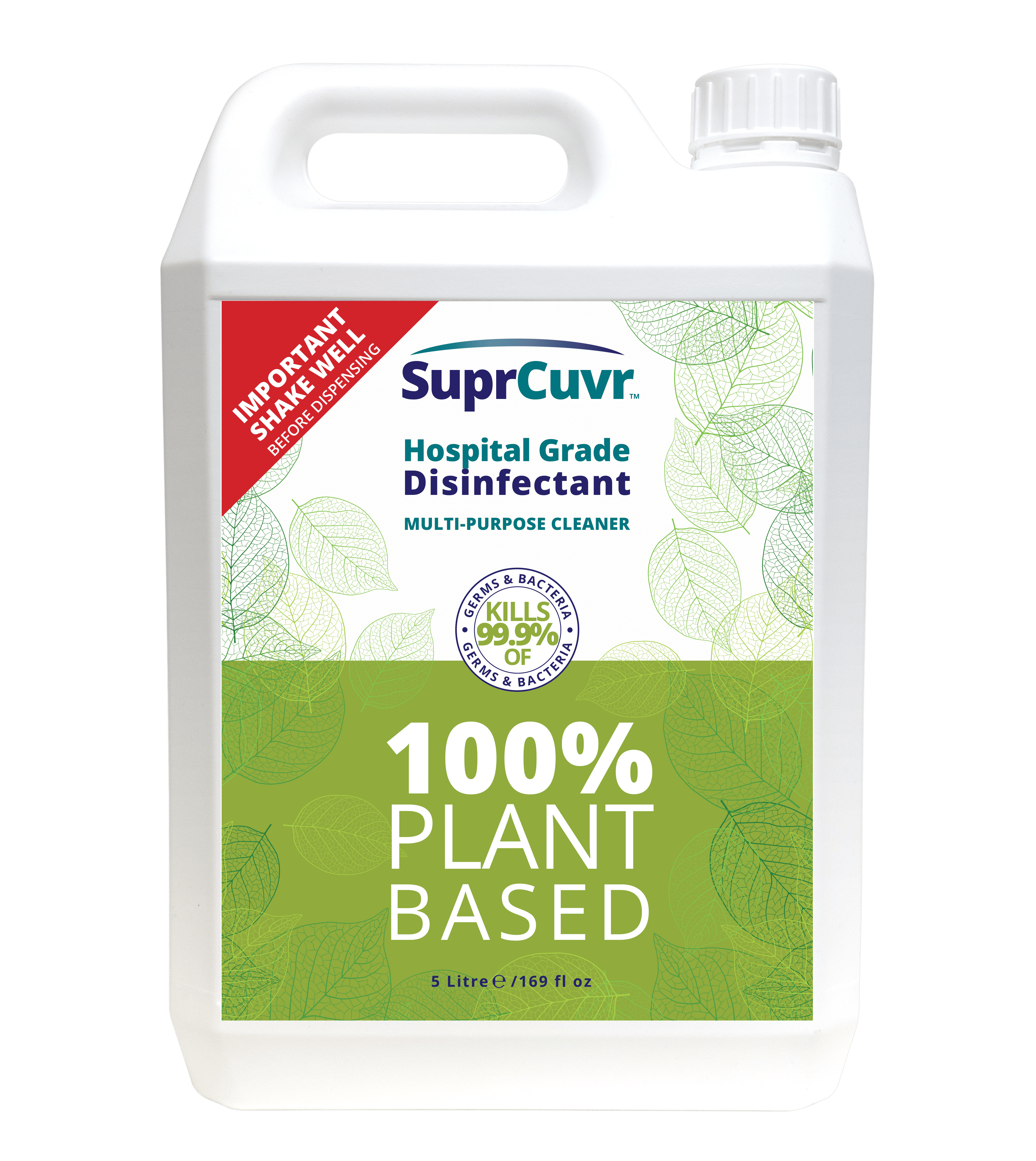 SuprCuvr Hospital-Grade 3-in-1 Cleaner & Disinfectant (Log 3)