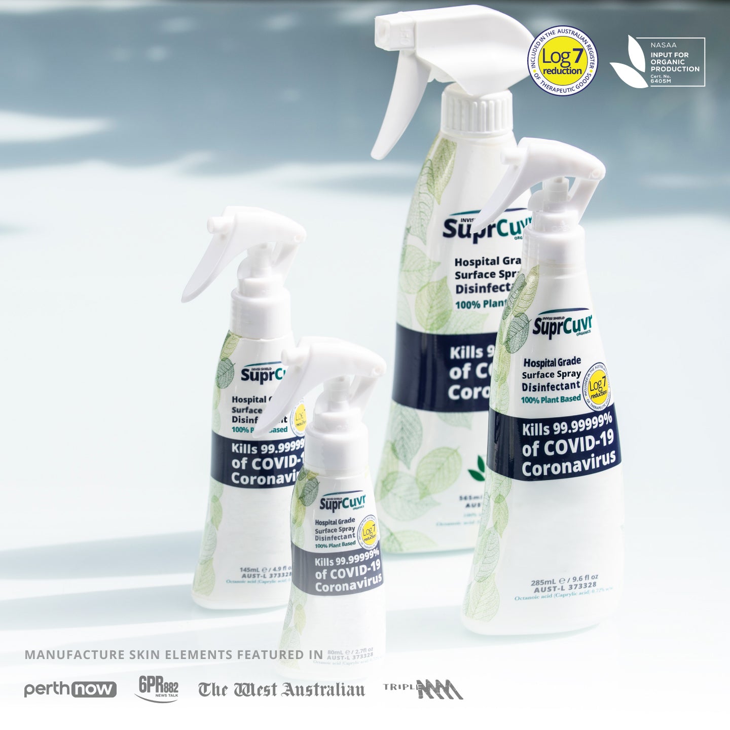 Spray désinfectant mineral 0-germ main & surface - Drexco Médical
